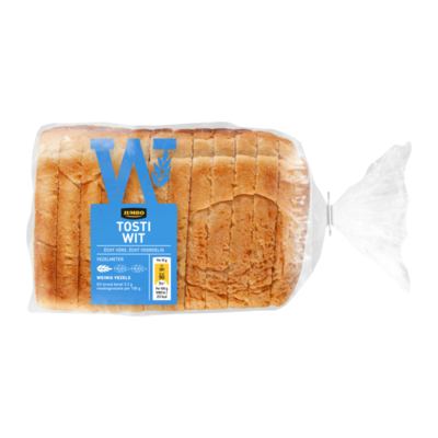 Huismerk Tostibrood Wit Half